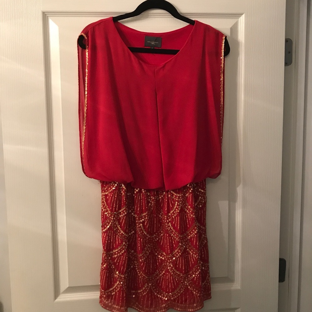 COPY - Artee Couture Red Holiday Dress. WORN ONCE